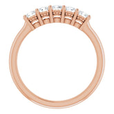 14K Rose 1/3 CTW Natural Diamond Anniversary Band